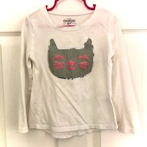 OshKosh B’gosh Long sleeve kitty shirt